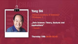 DSC Europe 2020 Data Science Theory Analysis and Applications - Yong Shi