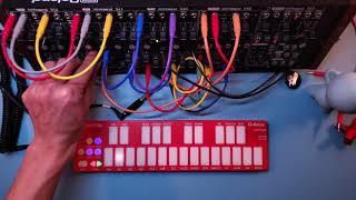 QuNexus RED MPE Sequencer with Modular Synth