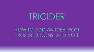 Tricider   How to post an Idea Strategy