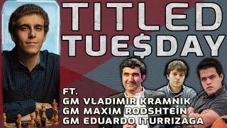 Facing Off Against Kramnik and WINNING  Titled Tuesday  GM Naroditsky