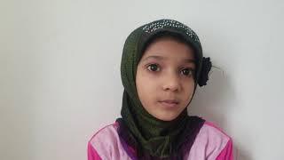 Surah An-Nasr Reciting by cute little girl Rabita Munzira