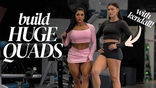 quad focused leg day with Kendall Aaliyah