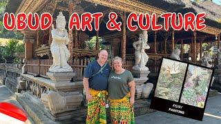 Balis Best Art and Culture Exploring Puri Tirta Empul and Learning Keliki Painting  Bali Vlog 10