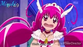 SMILE PRECURE SCENE-- When Miyuki first time transform into Cure Happys Reaction