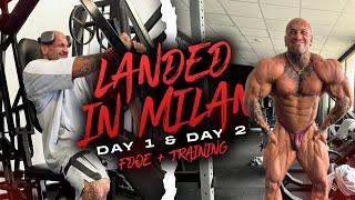 DAY IN THE LIFE IN MILAN  PUSH DAY IN PARADISE GYM  DAY 1 & 2 VLOG