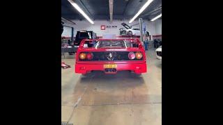 Ferrari F40 with Boden Autohaus exhaust LOUD REVVING FLAMES *BEST SOUNDING CAR?*  #shorts