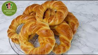 Fluffy layered bread rings  نان حلقه یی برای صبحانه