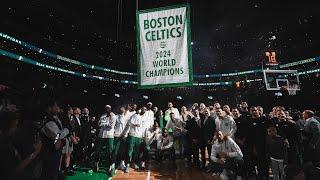 Boston Celtics 2024 Championship Ring and Banner Night ceremony  FULL ceremony