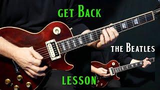how to play Get Back on guitar by The Beatles  guitar lesson tutorial
