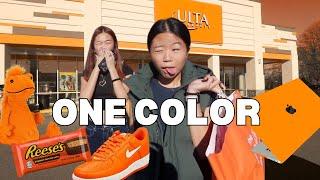 BUYING Everything in ONE COLOR for my SISTER *NO BUDGET *
