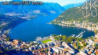 Lake Como Italy in 4K UHD Drone  Lake Como and City of Como Italy in 4K Drone