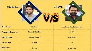 Comparison - Allu Arjun Vs Jr NTR