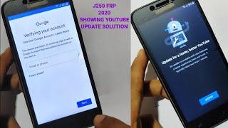 Samsung J250 FRP Bypass 2020 Latest Update Without PC Showing YouTube Update Solution