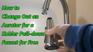 Kohler Pull-down Kitchen Faucet Aerator Change for Free