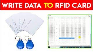 How to Write Data to RFID Card using RC522 RFID Module  Change RFID Tag Id   Card Data Change