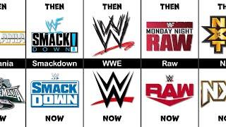 Famous WWE Logo Then Vs Now