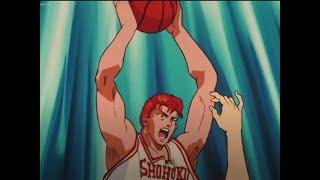 Sakuragis Fast Rebound against Akagi and Hanagata  SLAM DUNK