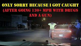 DODGE CHARGER caught doing 130+ MPH - Arkansas State Police find drugs & weapon #pursuit #police