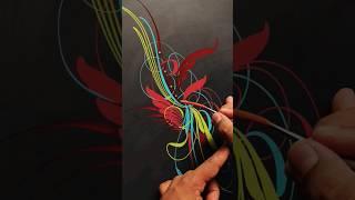 Colorful Scroll Pinstriping