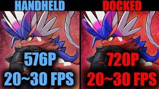 Pokémon Scarlet  Nintendo Switch  FPS  Handheld vs Docked