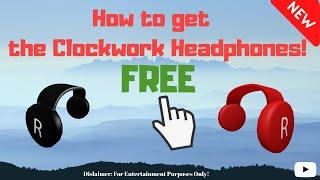 How to get FREE Clockwork Headphones in ROBLOX Black Red  CheatsonRBX