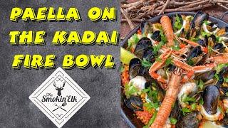 Seafood Paella Cooked On The Kadai Fire Bowl