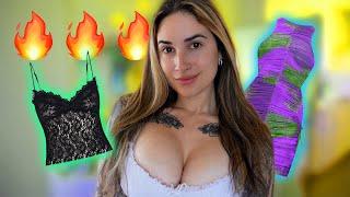 BEST 4K TRANSPARENT Dresses & Tops TRY ON with Mirror View  Alanah Cole TryOn