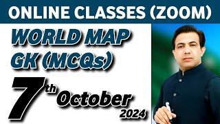 Online Classes on Zoom For World Map and GK MCQs  CSS and PMS Classes  By Muhammad Akram