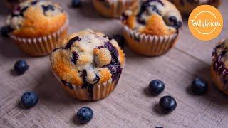 Tasty Homemade Blueberry Muffin Recipe  How To Make Delicious Blueberry Muffins At Home