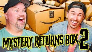 Unboxing ANOTHER $35 AMAZON MYSTERY BOX & Getting WAY MORE Than We Paid - ROUND 2