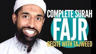 Surah Fajr 89  Learn to Recite with Tajweed Rules سورۃ الفجر  Wisam Sharieff