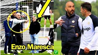 Enzo Maresca first day of TrainingTrying to fix the Squad  Enzo Fernandez is part of our plan