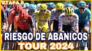 ETAPA 6  TOUR DE FRANCIA 2024  Tensión Por El VIENTO