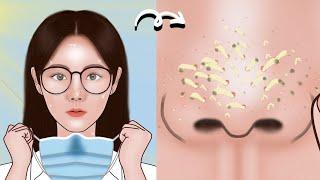 Satisfying Full Blackhead Treatment At Home ASMR skincare animation丨Mengs Stop Motion