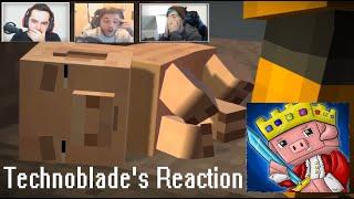 Technoblade vs Other YouTubers Reaction To Reubens Death Minecraft Story Mode
