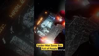 Spider-Man Saving Bus Full of People  Lets Play Marvels Spider-Man Miles Morales #shorts #movie