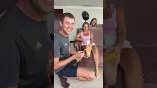 who is ticklish more try not to laugh #shorts