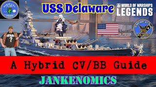 Delaware - A Hybrid Battleship BB Guide  World of Warships Legends