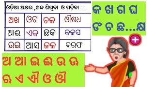 Odia Barnamala  କ ଖ ଗ ଘ ଙ  Odia shabda  Odia Barnamala Shiksha  ବର୍ଣ୍ଣମାଳା ର ଅକ୍ଷର ଶିକ୍ଷା 