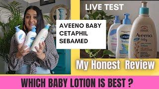 Best Baby Lotion Comparison Aveeno vs. Sebamed vs. Cetaphil