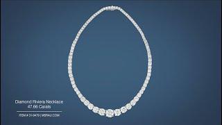 Diamond Riviera Necklace 47.66 Carats  M.S. Rau