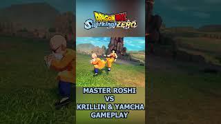 MASTER ROSHI VS KRILLIN AND YAMCHA GAMEPLAY Dragon Ball Sparking Zero #shorts