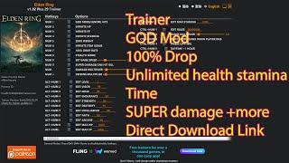 Elden Ring Trainer +29 Mods God Mode Super Damage Edit Runes Stealth Mode & 25 More