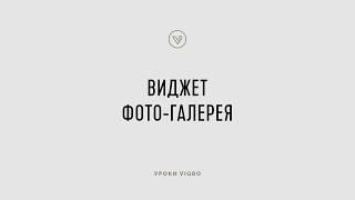 Как добавить галерею фотографий на страницу сайта Vigbo  vigbo.com