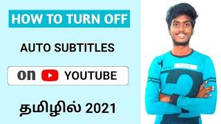 How to turn off automatic subtitle on youtube in mobile tamil  2021