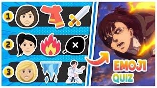 Attack On Titan Emoji Quiz  Guess the character ️ Shingeki no Kyojin