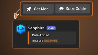 Give roles when someone clicks a button on a message  Sapphire Discord Bot 2024