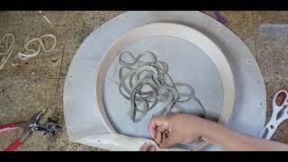 Native American hand drum making.