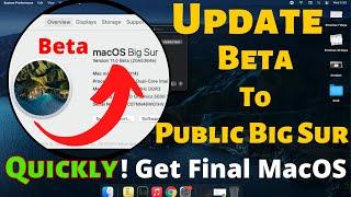 How to Update macOS Beta to Public MacOS Big Sur Get Update Final Version