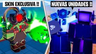 Nueva SKIN EXCLUSIVA y UNIDADES del MEJOR JUEGO  LEAKS  Roblox Skibidi Toilet Takeover Residence